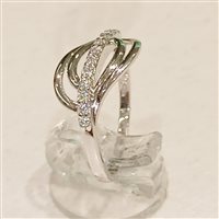 Anello Vidali Gioielli Donna in Oro bianco Zircone ANOR-5-34 - ANOR-5-34